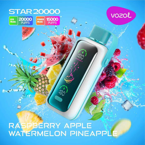 VOZOL STAR 20K - Raspberry Apple Watermelon Pineapple