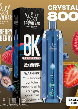 CROWN BAR CRYSTAL V2 - Blueberry Raspberry
