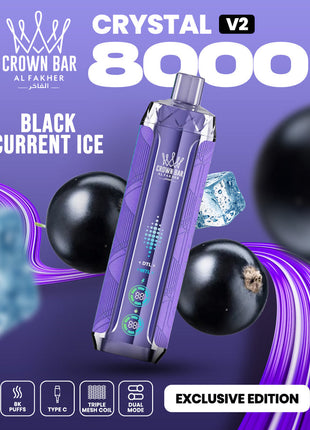 CROWN BAR CRYSTAL V2 - Blackcurrant Ice
