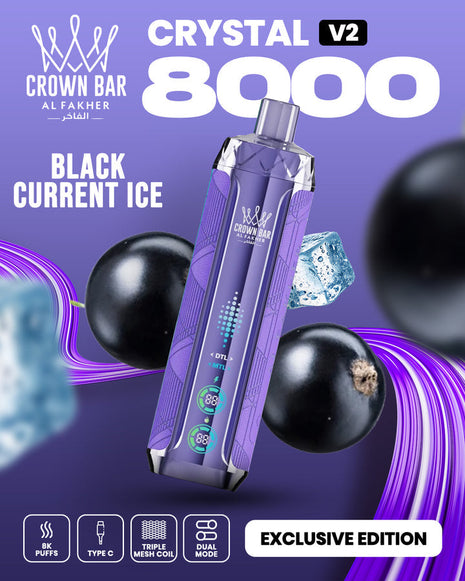 CROWN BAR CRYSTAL V2 - Blackcurrant Ice