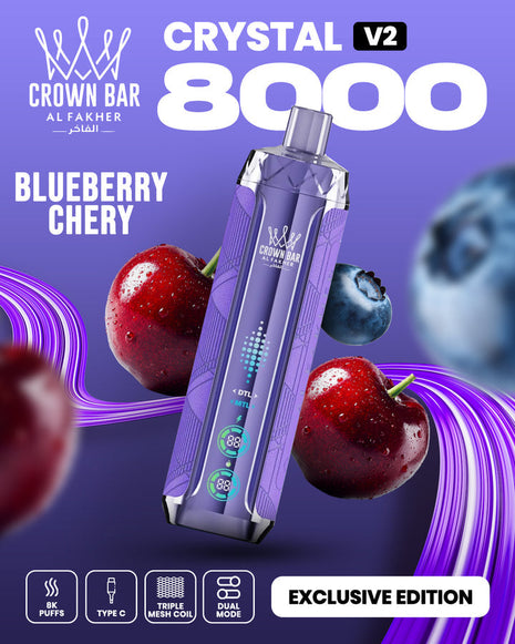CROWN BAR CRYSTAL V2 - Blueberry Cherry