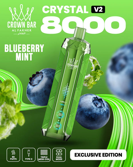 CROWN BAR CRYSTAL V2 - Blueberry Mint