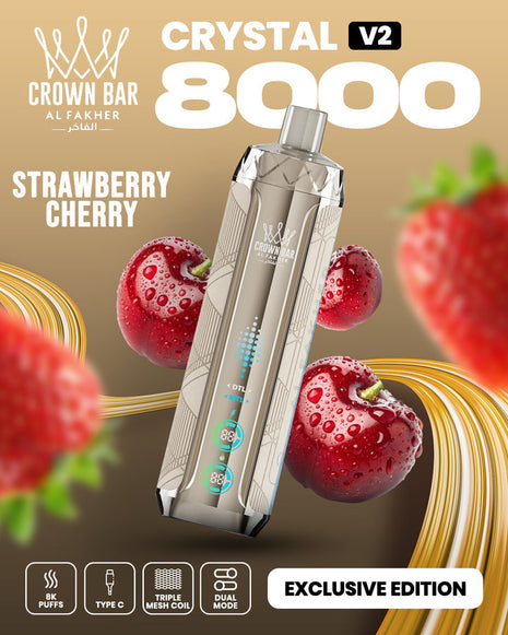 CROWN BAR CRYSTAL V2 - Strawberry Cherry