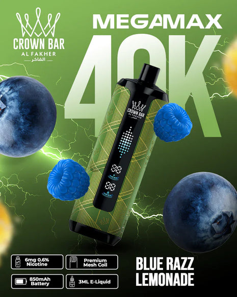 CROWN BAR 40K - Blue Razz Lemonade