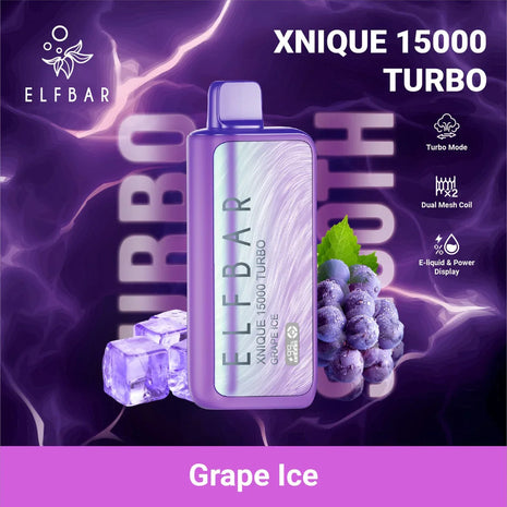 ELFBAR 15K XNIQUE - Grape Ice