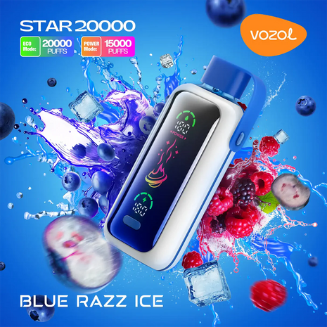 VOZOL STAR 20K - Blue Razz Ice