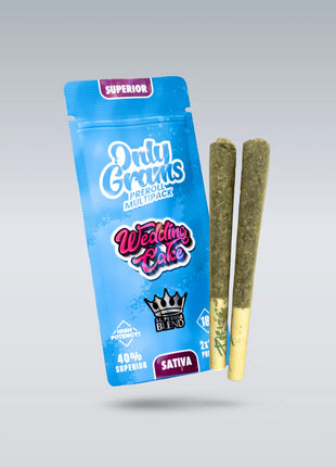 SUPERIOR PRE-ROLLS 40% - Wedding Cake 3g